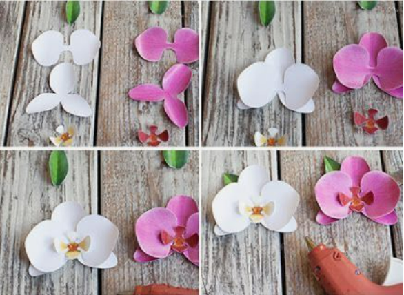tự làm cây cảnh trang trí bằng giấy