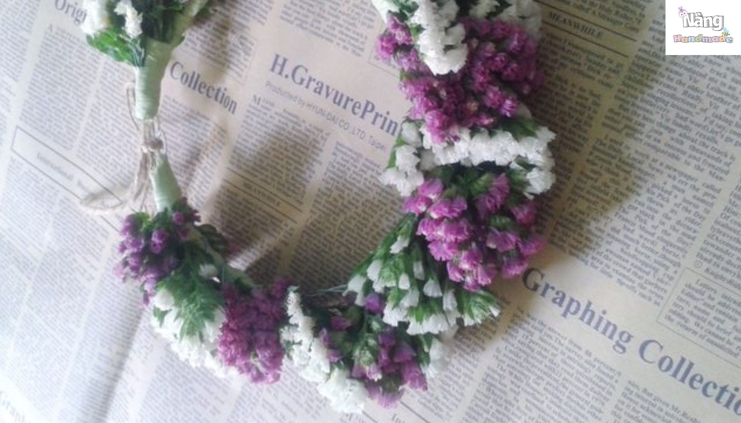 cách làm vòng hoa đội đầu handmade