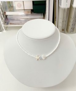 Dây chuyền handmade hạt nhám